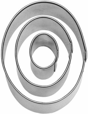 GlobalExpress Inox Round-Shaped Cake Ring 3pcs 52283