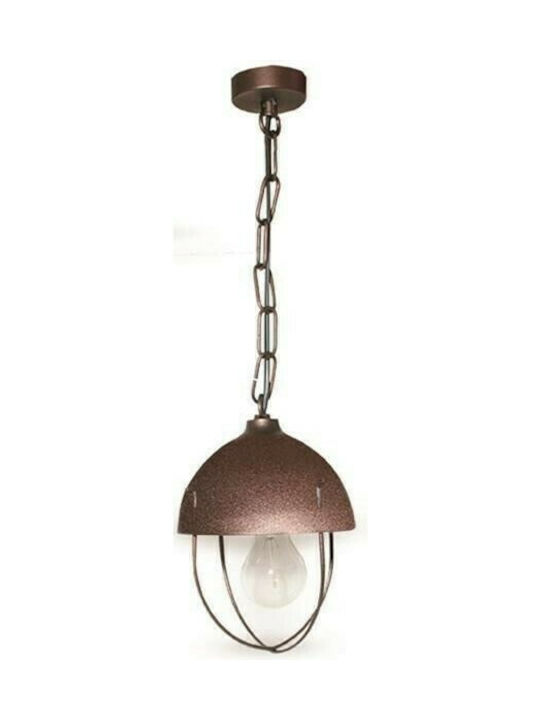 Lightup Pendant Light Single-Light for Socket E27 Brown