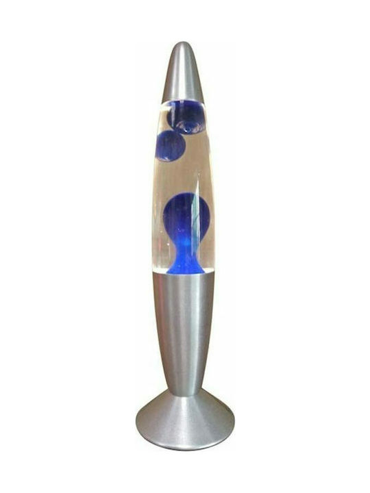 Διακοσμητικό Φωτιστικό Lava Lamp 34cm 0001 σε Μπλε Χρώμα