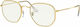 Ray Ban Hexagonal Μεταλλικά Γυαλιά Προστασίας Οθόνης σε Χρυσό Χρώμα
