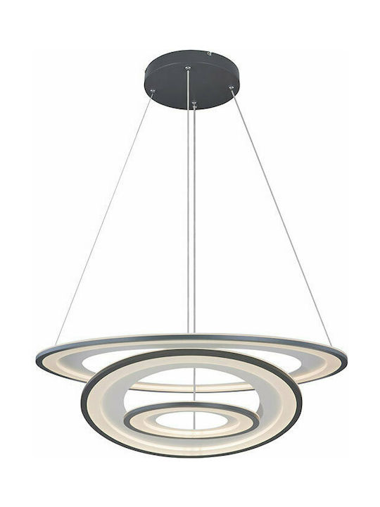 Globo Lighting Torrelle Pendant Lamp with Built-in LED Black