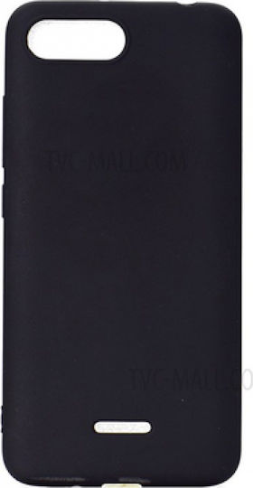 Hurtel Soft Matt Back Cover Silicone Black (Redmi 6a)