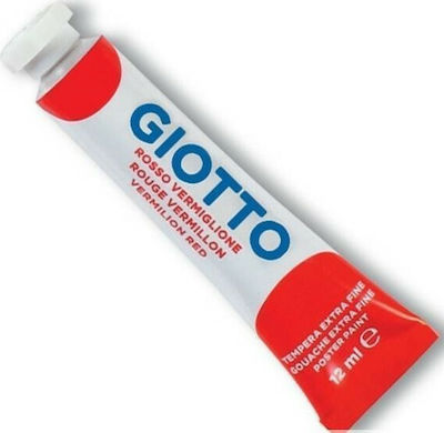 Giotto Tempera Τέμπερα Ζωγραφικής Vermilion Red σε Σωληνάριο 12ml