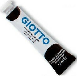 Giotto Tempera Tempera Colour Paint Tube 12ml Brown Σκούρο