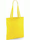 Westford Mill W101 Cotton Shopping Bag in Yellow color