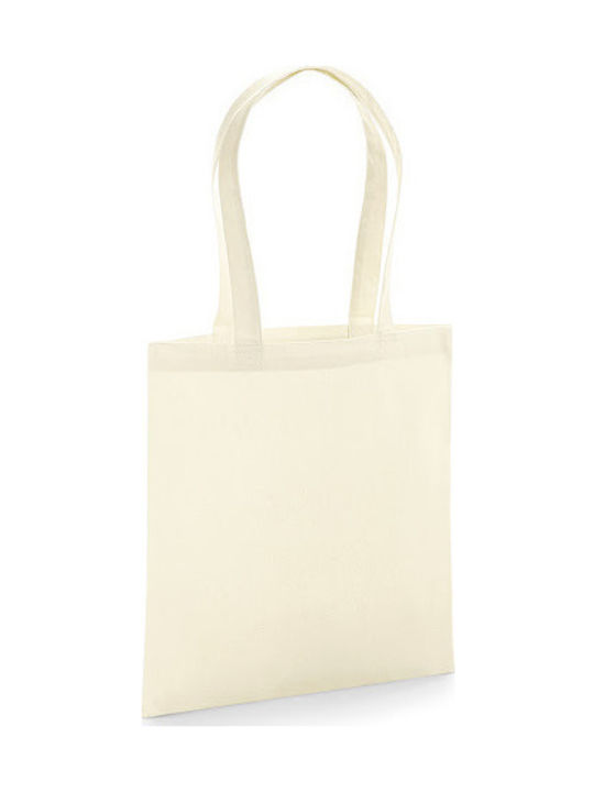 Westford Mill W261 Βαμβακερή Τσάντα για Ψώνια σε Μπεζ χρώμα