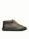 Peu Cami Leather Kids Boots with Laces Navy Blue