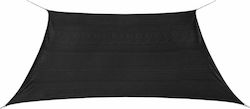 vidaXL Square Shade Sail Gray With Hoop 2x2m