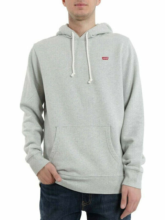 Levi's New Original Φούτερ με Κουκούλα Γκρι