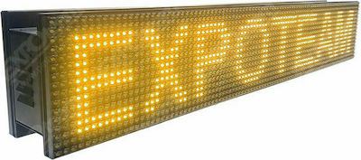 ExpoLedTeam LED Beschriftung Einseitig Wasserdicht 128x32cm Gelb