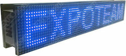 ExpoLedTeam LED Beschriftung Doppelseitig Wasserdicht 160x32cm Blau