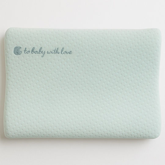Kikka Boo Βρεφικό Μαξιλάρι Ύπνου Memory Foam Airknit Mint Velvet 25x34εκ.