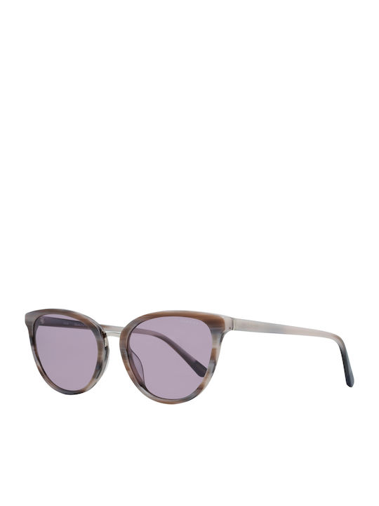 Gant Women's Sunglasses with Multicolour Acetate Frame and Purple Lenses GA8069 65Y