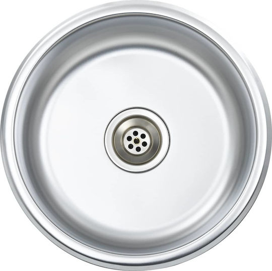 vidaXL 145070 Drop-In Inox Μ42xΠ42cm Silber