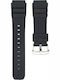 Casio Rubber Strap Black 22mm