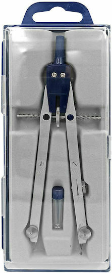 Justnote Compass with Point, Pencil, Circle Cutter in Case