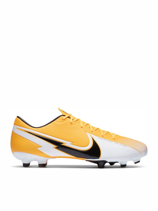 Nike Mercurial Vapor 13 Academy FG/MG Χαμηλά Ποδοσφαιρικά Παπούτσια με Τάπες Πορτοκαλί