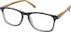 Eyelead Ε211 Reading Glasses +1.00 Black/Brown E 211