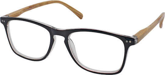 Eyelead Ε211 Reading Glasses +1.00 Black/Brown E 211