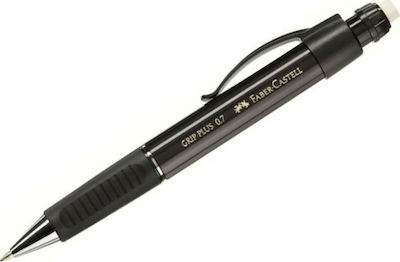 Faber-Castell Plus Μηχανικό Μολύβι 0.7mm με Γόμα Μαύρο