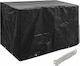 vidaXL Waterproof Protective Dining Table Cover 140x70x90cm In Black Color