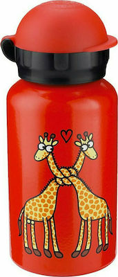 Laken Kids Water Bottle Aluminium Red 350ml