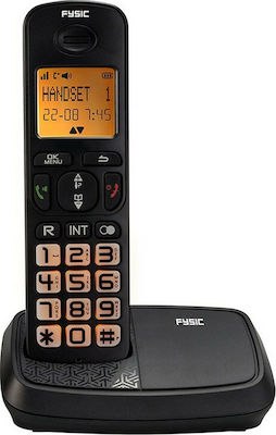 Fysic FX-5500 Cordless Phone with Speaker Suitable for Seniors Black