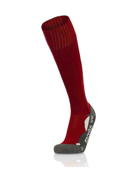 Macron Rayon Football Socks Red 1 Pair Cardinal