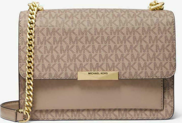 Michael Kors Jade Lg Gusset 30H9GJ4L3B 208 Beige Skroutz.gr