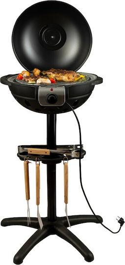 Hausberg HB 540 With Legs Electric Grill Grill 1600W with Lid and Adjustable Thermostat 34cmx34cmcm