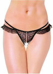 Softline 2452 Femei Sexy Șir de caractere cu decupaje Black 559124521