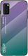 Hurtel Glass Gradient TPU Back Cover Plastic Purple (Galaxy A41)