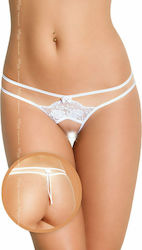 Softline 2401 Frauen Sexy Zeichenfolge offenem Schritt White