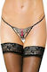 Softline 2451 Γυναικείο Sexy String με Δαντέλα Black
