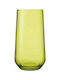 Espiel Allegra Glass Set Water made of Glass in Green Color 470ml 2pcs