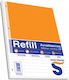 Skag 50 Replacement Pads A4 Ruled Sheets Orange