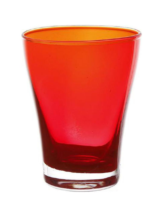 Espiel Σετ Ποτήρια Νερού από Γυαλί σε Κόκκινο Χρώμα 2τμχ