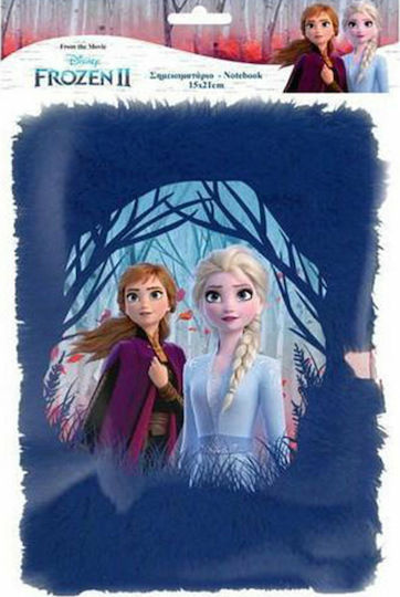 Diakakis Frozen 2 Caiet Pentru Copii A5 60 Foi Cu Dungi Cu Lacăt Albastru