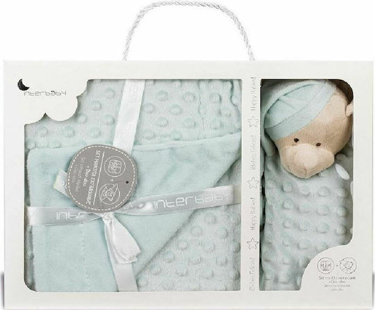 Interbaby Wickeltuch für Kinderzimmer Bear mit Tier 80x110cm
