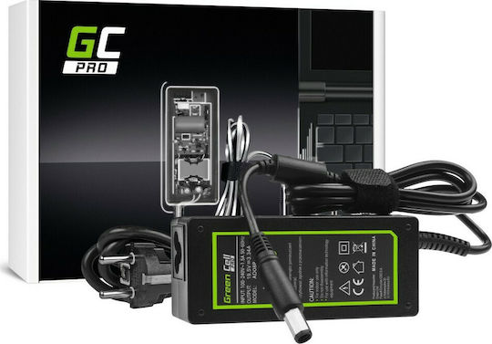 Green Cell Laptop Charger 65W 19.5V 3.34A for Dell with Detachable Power Cord