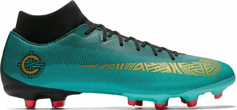 Nike Mercurial Superfly VI Elite CR7 AG PRO AJ3546 390 Hoch FuBballschuhe mit Stollen Grun Skroutz