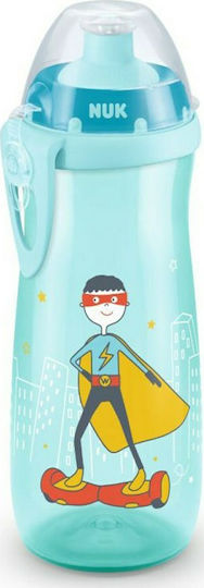 Nuk Sports Cup Super Hero Εκπαιδευτικό Μπιμπερό Πλαστικό Superhero για 12m+ 450ml