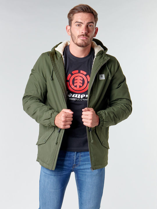 Element Stark Winter Jacke Parka Khaki