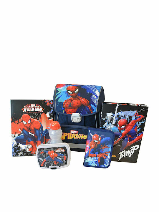 Scoolstar Spiderman Schulranzen Rucksack Grundschule, Grundschule Mehrfarbig