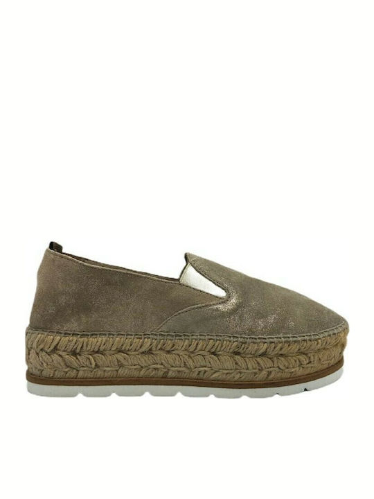 Gaimo Sarry Damen Espadrilles in Gold Farbe