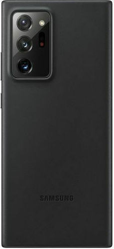 Samsung Leather Cover Umschlag Rückseite Leder Schwarz (Galaxy Note 20 Ultra)