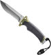 Gerber Ultimate Knife Survival Gray with Blade made of Carbon Steel in Sheath