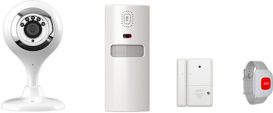 Elmark Sistem de Alarmă cu Detector de Mișcare , Senzor de Ușă și Sirenă (Wi-Fi)