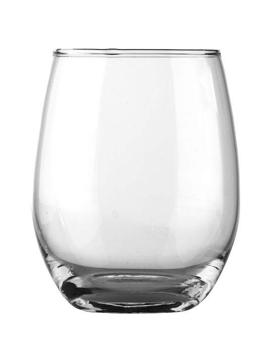 Uniglass Queen Set de Pahare pentru Vin Alb și Roșu din Sticlă Fără Colțuri 345ml 12buc