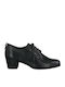 Tamaris Damen Oxford-Stiefeletten mit mittlerem Absatz Schwarz